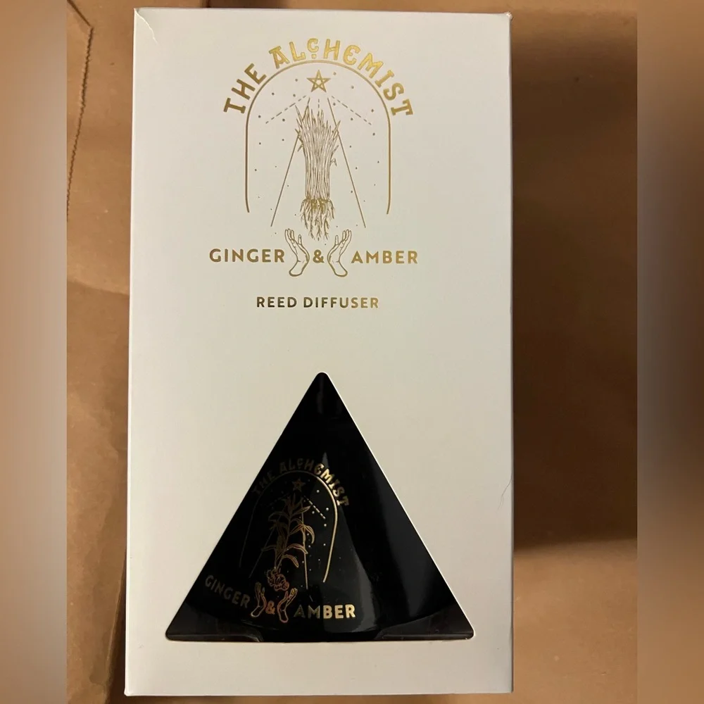 THE ALCHEMIST Reed Diffuser GINGER & AMBER Glass. Color Black, Glass.